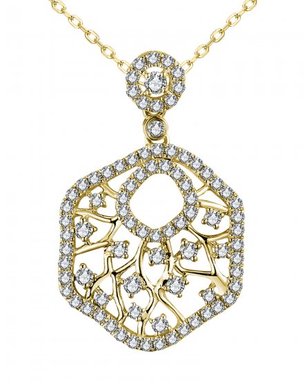 HEXAGON STYLE DIAMOND PENDANT (TP3113)