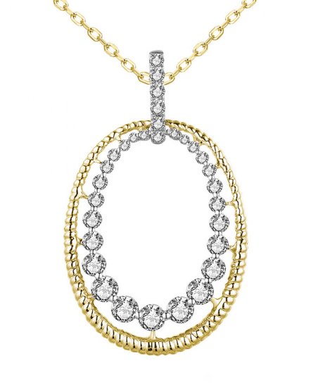 OVAL STYLE DIAMOND PENDANT (TP3114)