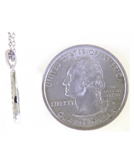 PEAR STYLE CROSS DIAMOND PENDANT (TP3140)