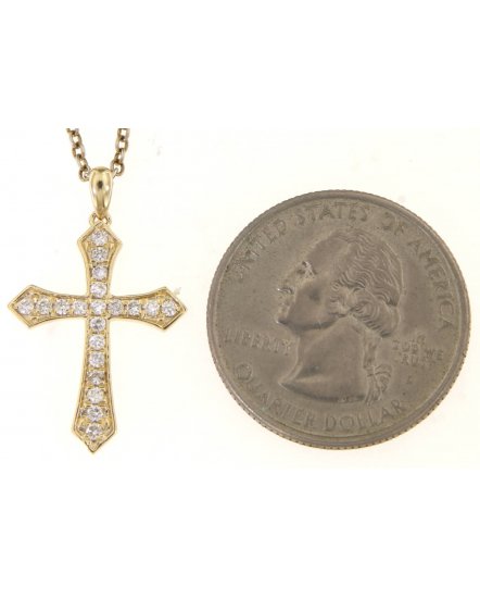 CROSS DIAMOND PENDANT (TP3148)