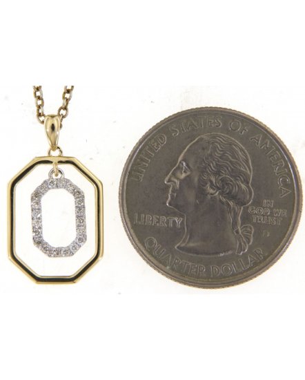 OCTAGON STYLE DIAMOND PENDANT (TP3196)