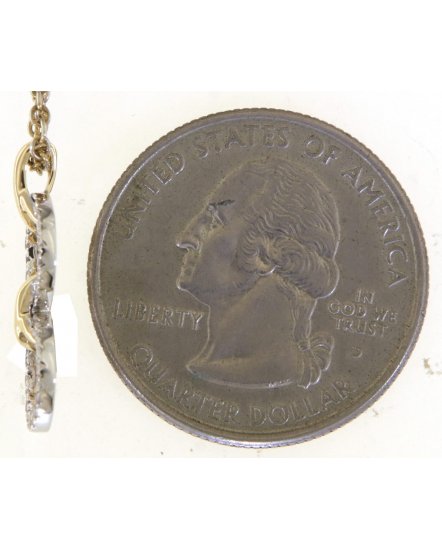 INTER LINKED STYLE ROUND DIAMOND PENDANT (TP3213)