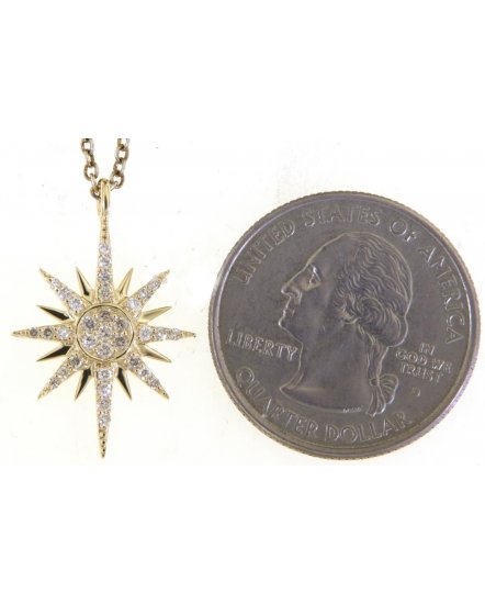 NORTH STAR STYLE DIAMOND PENDANT (TP3217)