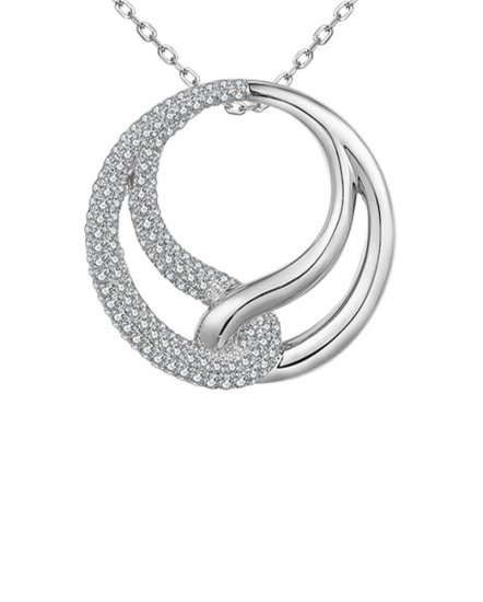 ROUND INTER LINKED STYLE DIAMOND PENDANT (TP3223)