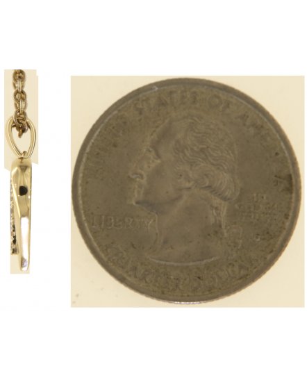 HEART SHAPE CROSS DIAMOND PENDANT (TP3259)