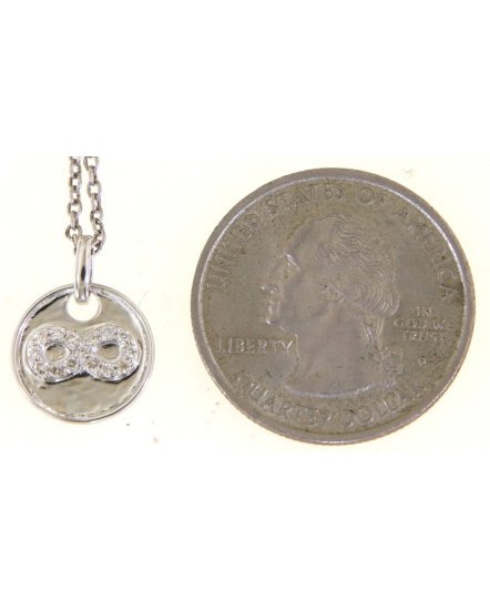 INFINITY STYLE ROUND DIAMOND PENDANT (TP3275)