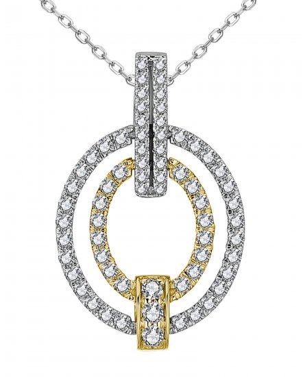 OVAL STYLE DIAMOND PENDANT (TP3294)