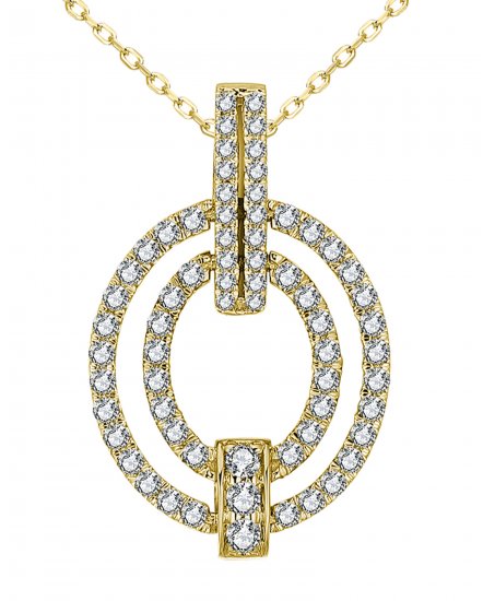 OVAL STYLE DIAMOND PENDANT (TP3294)