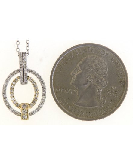 OVAL STYLE DIAMOND PENDANT (TP3294)