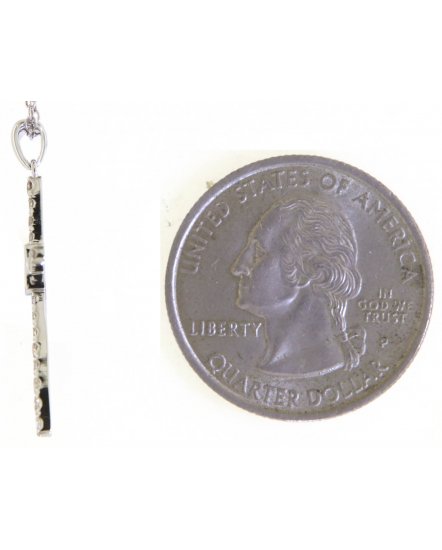 CROSS BAGUETTE DIAMOND PENDANT (TP3320)