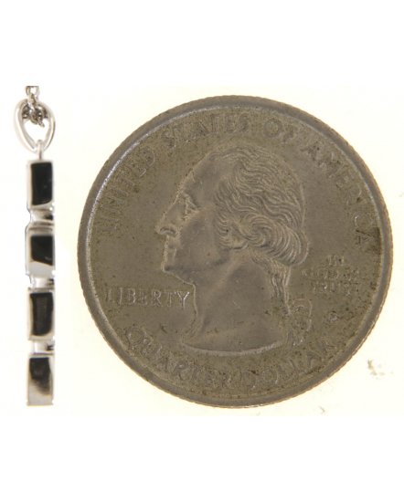 CROSS BAGUETTE DIAMOND PENDANT (TP3330)