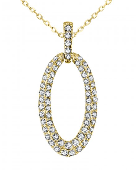 OVAL STYLE DIAMOND PENDANT (TP3331)