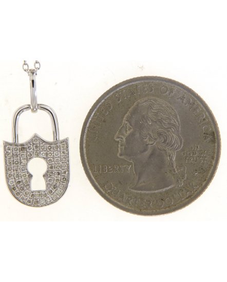 LOCK STYLE DIAMOND PENDANT (TP3335)