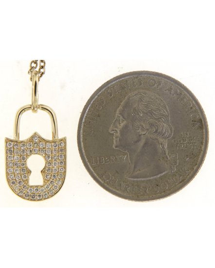 LOCK STYLE DIAMOND PENDANT (TP3335)