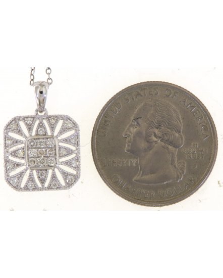 SQUARE SHAPE DIAMOND PENDANT (TP3338)