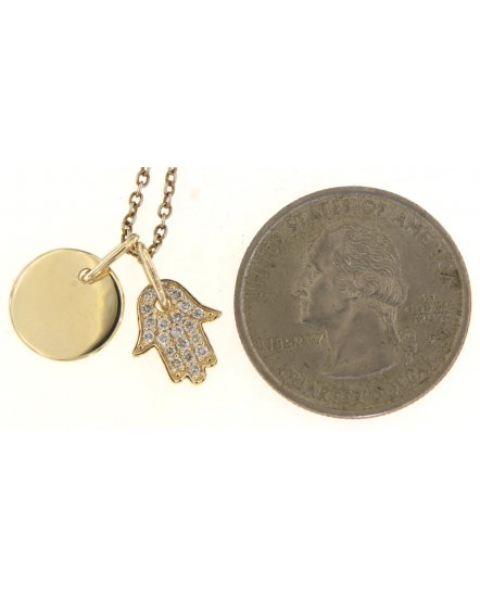 HAMZA ROUND DIAMOND PENDANT (TP3346)