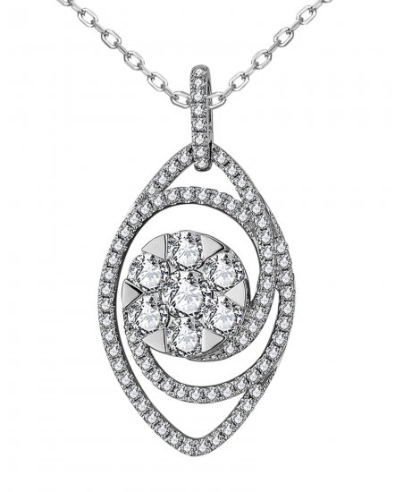 LEAF STYLE DIAMOND PENDANT (TP3353)