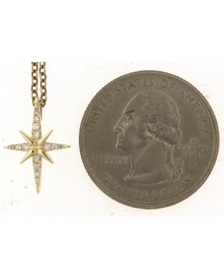 NORTH STAR STYLE DIAMOND PENDANT (TP3355)