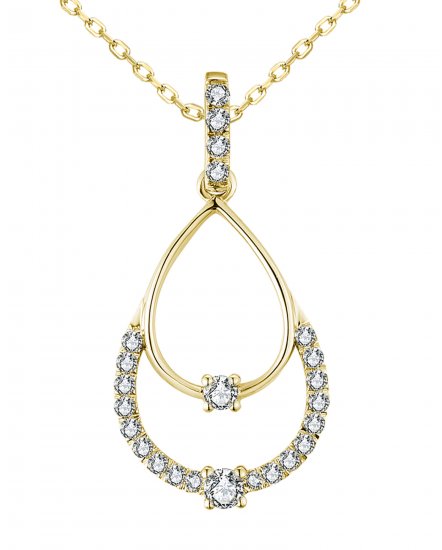 PEAR STYLE DIAMOND PENDANT (TP3356)