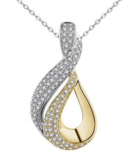 PEAR STYLE DIAMOND PENDANT (TP3361)