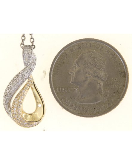 PEAR STYLE DIAMOND PENDANT (TP3361)