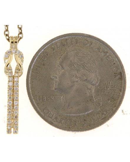 STRAIGHT BAR DIAMOND PENDANT (TP3366)