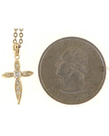 CROSS DIAMOND PENDANT (TP3373)