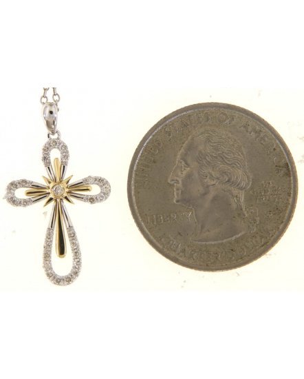 CROSS DIAMOND PENDANT (TP3377)