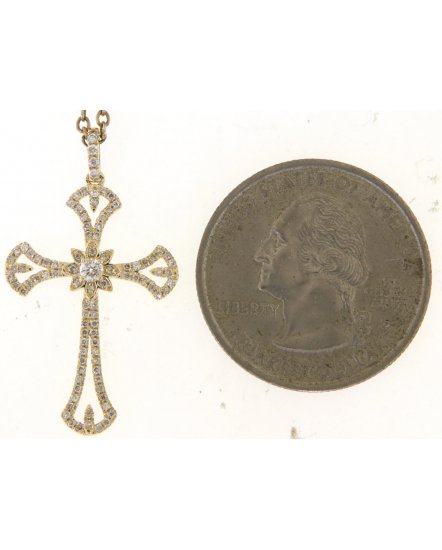 CROSS DIAMOND PENDANT (TP3382)