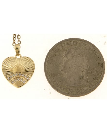 HEART SHAPE DIAMOND PENDANT (TP3384)