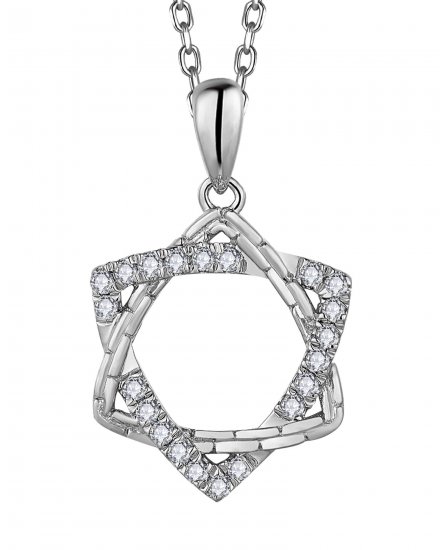 TRIANGLE INTER LINKED STYLE DIAMOND PENDANT (TP3387)