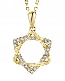 TRIANGLE INTER LINKED STYLE DIAMOND PENDANT (TP3387)
