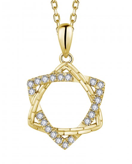 TRIANGLE INTER LINKED STYLE DIAMOND PENDANT (TP3387)