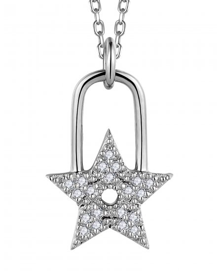 LOCK STYLE STAR SHAPE DIAMOND PENDANT (TP3388)