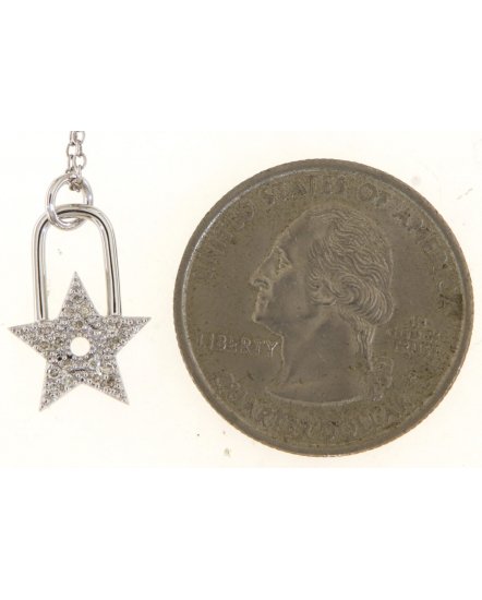 LOCK STYLE STAR SHAPE DIAMOND PENDANT (TP3388)