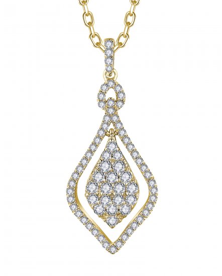 LEAF STYLE DIAMOND PENDANT (TP3390)