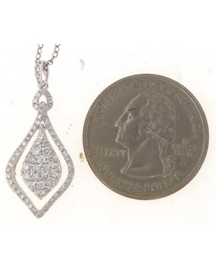 LEAF STYLE DIAMOND PENDANT (TP3390)