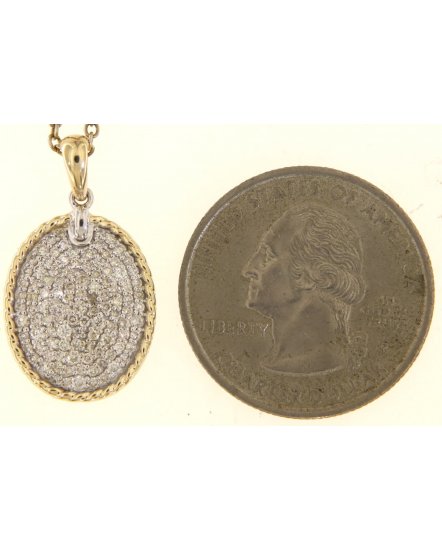 OVAL STYLE DIAMOND PENDANT (TP3391)
