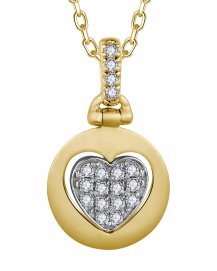 HEART SHAPE ROUND DIAMOND PENDANT (TP3397)