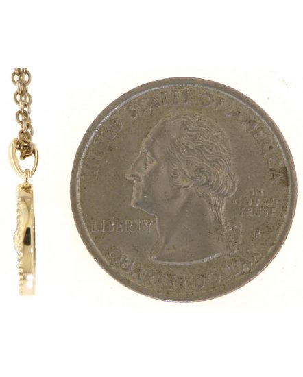 CLOVER STYLE ROUND DIAMOND PENDANT (TP3398)