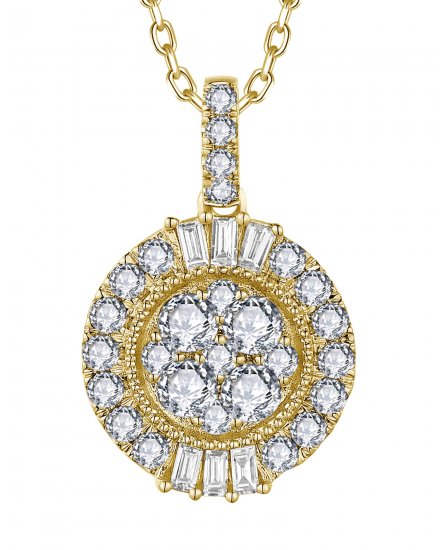 ROUND CLUSTER DIAMOND PENDANT (TP3399)