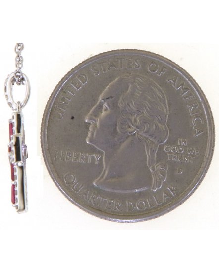 CROSS RUBY DIAMOND PENDANT (TP3403)