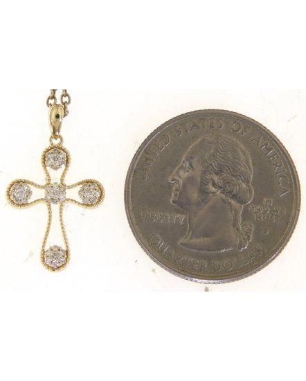 CROSS DIAMOND PENDANT (TP3408)