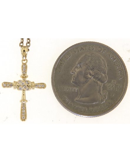 CROSS DIAMOND PENDANT (TP3411)