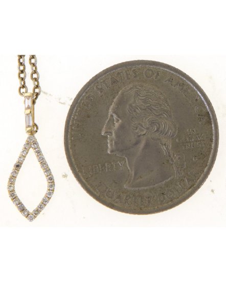 LEAF STYLE DIAMOND PENDANT (TP3422)