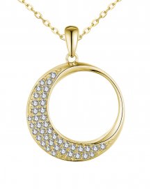 CRESCENT MOON DIAMOND PENDANT (TP3433)