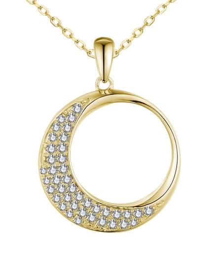 CRESCENT MOON DIAMOND PENDANT (TP3433)