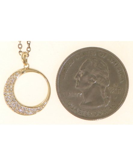 CRESCENT MOON DIAMOND PENDANT (TP3433)