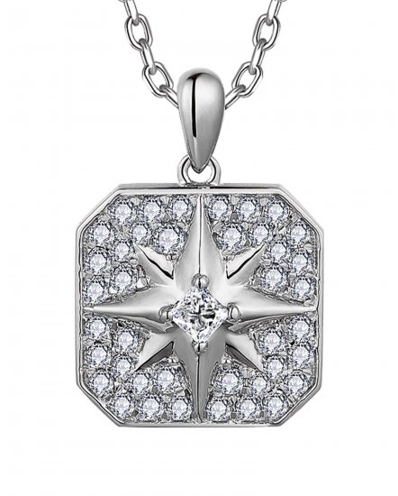 NORTH STAR STYLE DIAMOND PENDANT (TP3435)