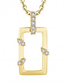 STRAIGHT BAR DIAMOND PENDANT (TP3436)